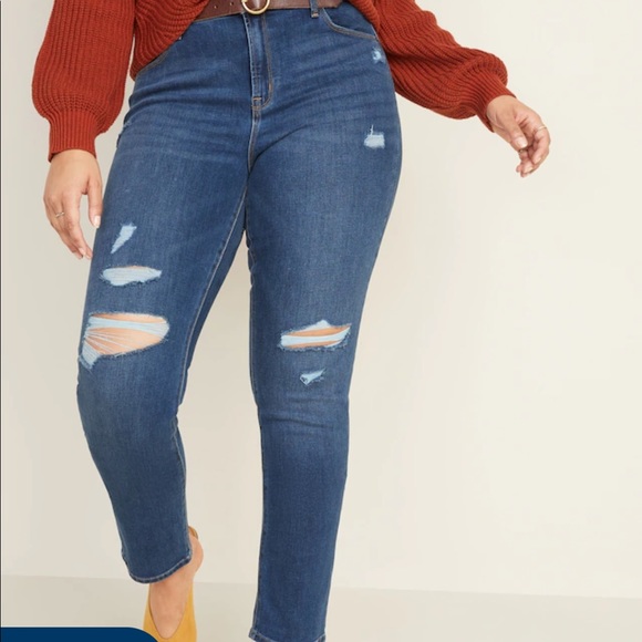 Old Navy Mid-rise Power straight jeans size 8 - Picture 1 of 4